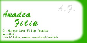 amadea filip business card